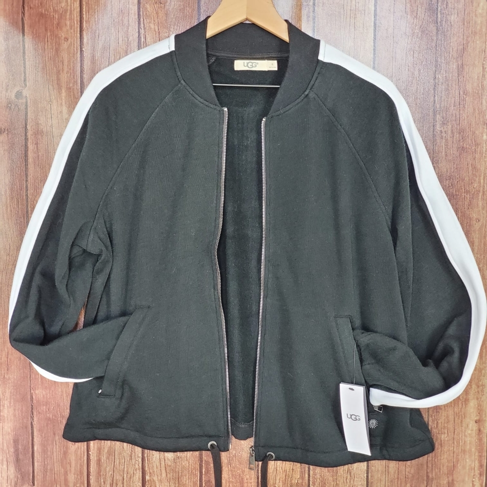 NWT UGG black zipper sweater